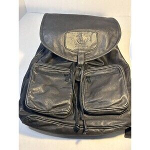 Vintage Hard Rock Cafe Honolulu Black Faux Leather Backpack